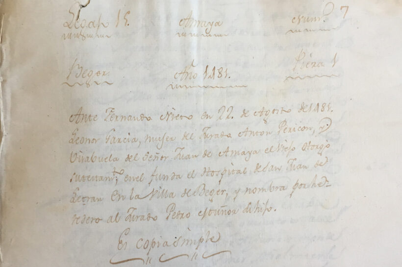 Testamento de Doña Leonor García