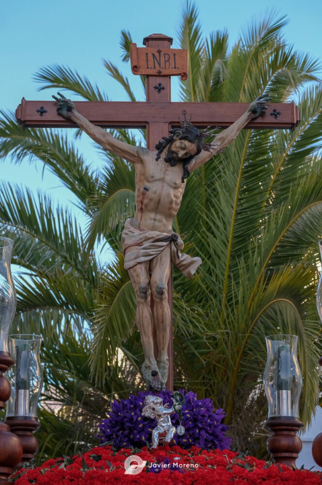 Detalle de la imagen durante la procesión