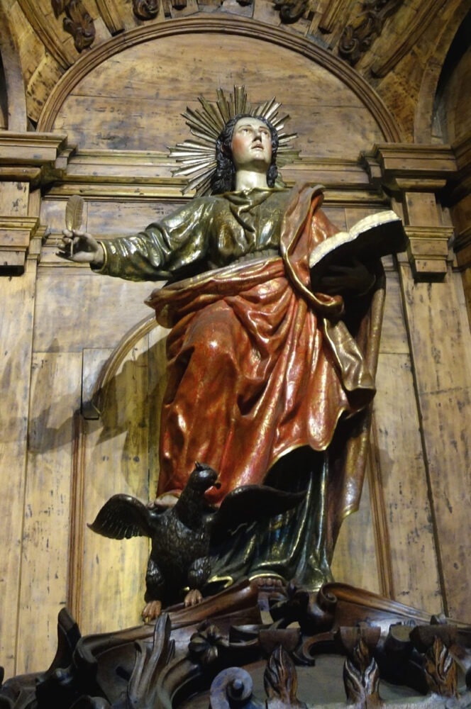 San Juan Evangelista, Patrón de Lima por Martín Alonso de Mesa para la Catedral de Lima (1623)